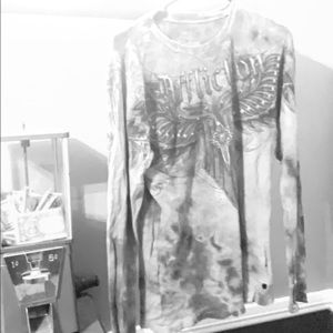 Affliction long sleeve thermal shirt